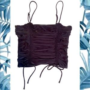 Forever21 Ruched Crop Top